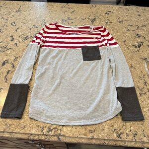 Color Block strip shirt